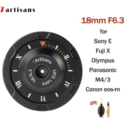 7artisans 18mm F6.3 APS-C Humanities biscuit lens for Sony E Canon EOS-M Fuji X M4/3 mount Cameras A9 A7R3 XT1 XT30 M100 M50 GH4