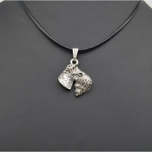 Wholesale personalized Kerry Blue Terrier pendant necklace women statement necklace men fashion jewelry free ship 12pcs/lot