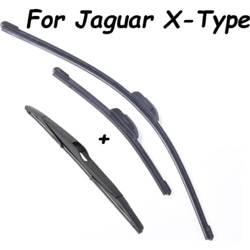 Front & Rear Wiper Blades For Jaguar X-Type From 2001 2002 2003 2004 2005 To 2009 Windscreen Wiper Wholesale Car Accessories