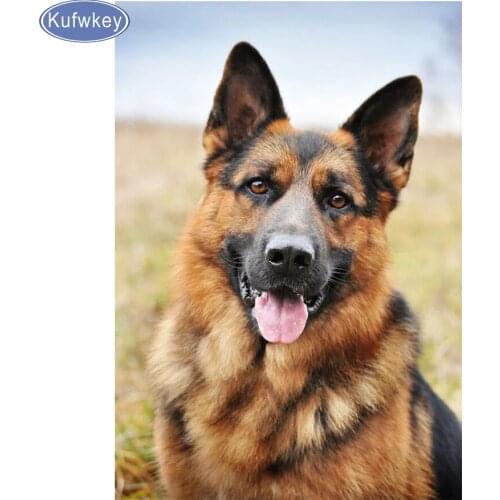 Full Square 5D DIY Diamond Painting "German Shepherd"dog Diamond Embroidery dog,Cross Stitch kit,Mosaic,stickers,art,home decor