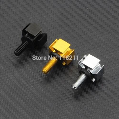 RPMMOTOR Seat Bolt Tab Screw Mount Knob Cover Kit For Harley Dyna Sportster Touring Black/Gold/Silver