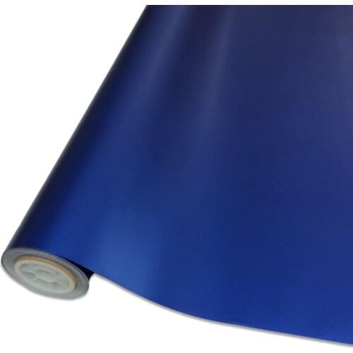 Blue Matte Chrome Vinyl Car Wrap Film With Air Free Chrome Matte Vinyl Film Matt Film Vehicle Wrapping Sticker Foil