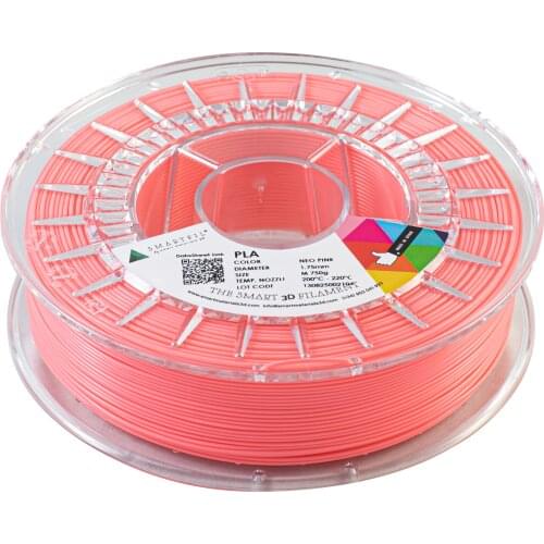 SMARTFIL PLA, 1.75mm, NEO PINK, 750g Smart Materials 3D printing filament