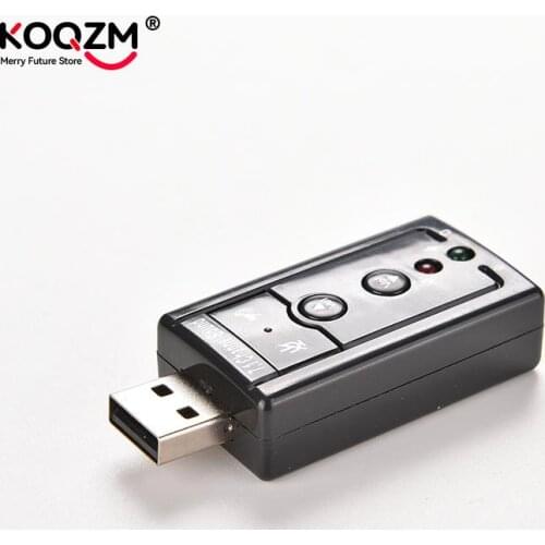 7.1 Channel 3D External USB Audio Sound Card Mic Adapter 3.5mm Jack Stereo Headset For Win XP 7 8 Android Linux for Mac OS
