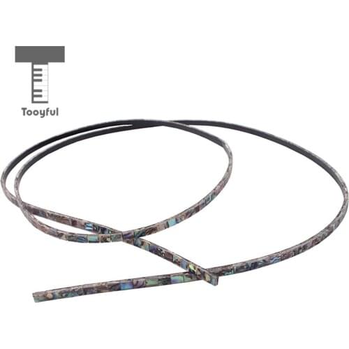 Tooyful 800*3*1.5mm Abalone Purfling Strip Colourful Guitar Abalone Inlay Material Luthier Supply for Ukulele Guitar Parts