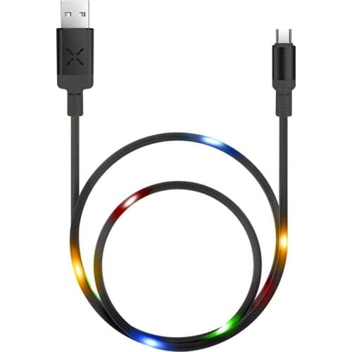 Typc-c Voice-activated Luminous Data Cable LED Smart Flash Beat Mobile Phone Charging Cable Fast Charging Data Cable