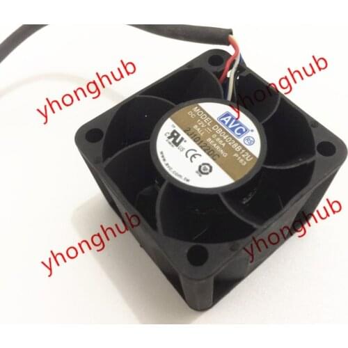 AVC DB04028B12U P136 DC 12V 0.66A 40X40X28mm Server Cooling Fan