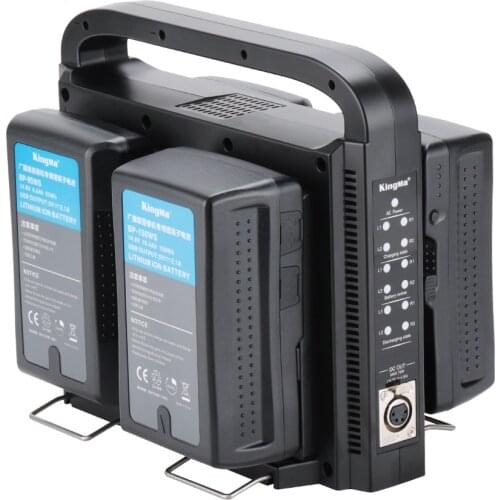 KingMa High Quality 4 Channel Fast V mount V Lock battery charger For Sony broadcast battery