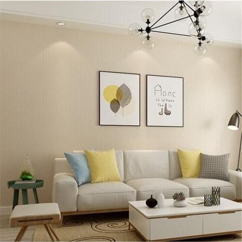 Wellyu Modern minimalist Nordic plain hemp gray nonwoven wallpaper fashion warm living room bedroom wallpaper papel de parede
