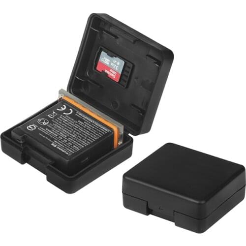 2Pcs Black battery protective case storage boxes TF card box For DJI Osmo Action Camera batteries protector Gopro Accessories