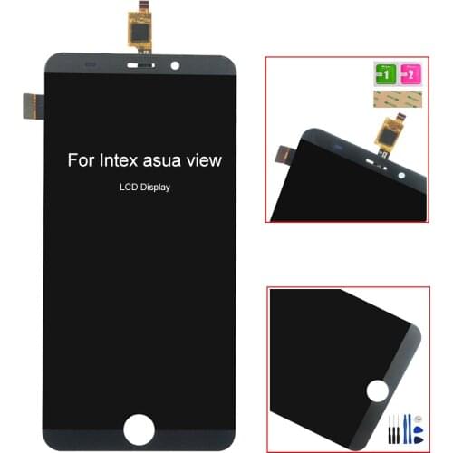 LCD Display For Intex Asua View LCD Display Touch Screen Digitizer Sensor Panel Free shipping