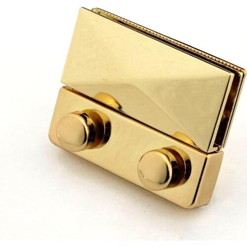 1pcs Zinc Alloy Metal Push Lock Fashion Cute Push Lock Closure Parts for DIY Handbag Shoulder Bag Purse Hardware Accessories