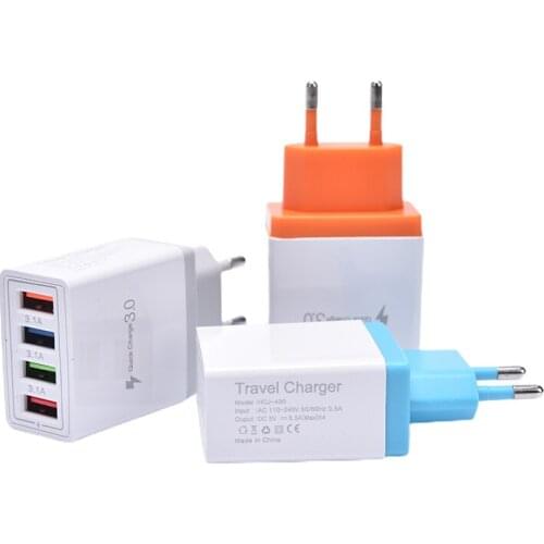 1 Pcs Good Quality Fast Charging 3.0 USB EU / US Plug Mobile Phone Tablet PC Portable Charger