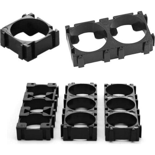 20pcs 18650 Lithium Cell Cylindrical Battery Case Holder Batteries Pack Plastic Holder Bracket For Diy Battery Pack Hot