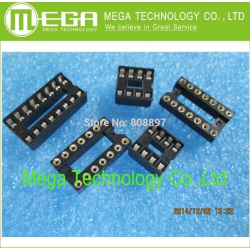200pcs 14 Pin DIP SIP IC Sockets Adaptor Solder Type