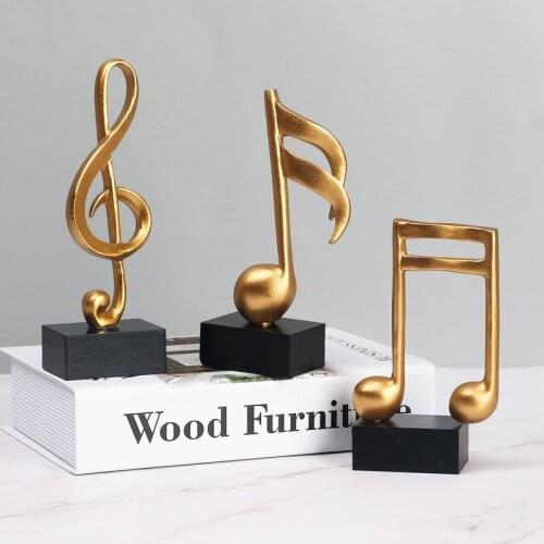 2021 Creative Staff Music Notes Resin Crafts Ornaments Piano Shop Desktop Music Symbols Ornaments Ornaments