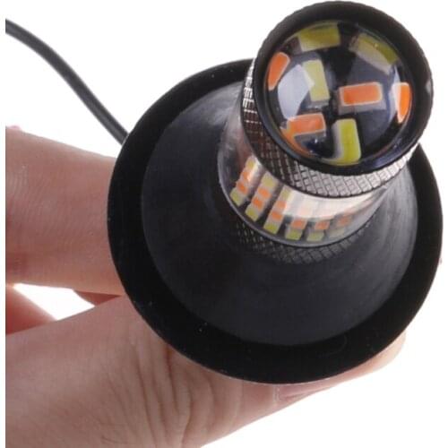 50LC 2pc T20 7440 96-LED 3014 50W Dual-Color Switchback LED DRL Turn Signal Light Kit