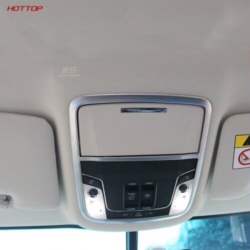 For Honda Odyssey 2015 2016 Accessories ABS Chrome Car Styling Front Reading Light Lamp Switch Button Panel Frame Cover Trim