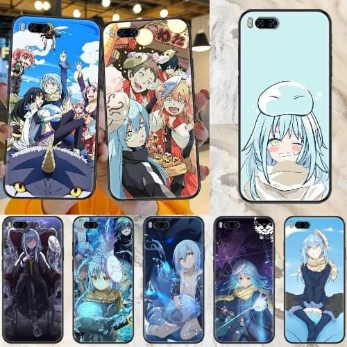 Tensei Shitara Slime Datta Ken Phone case For Xiaomi Mi Max Note 3 A2 A3 8 9 9T 10 Lite Pro Ultra black tpu funda art prime