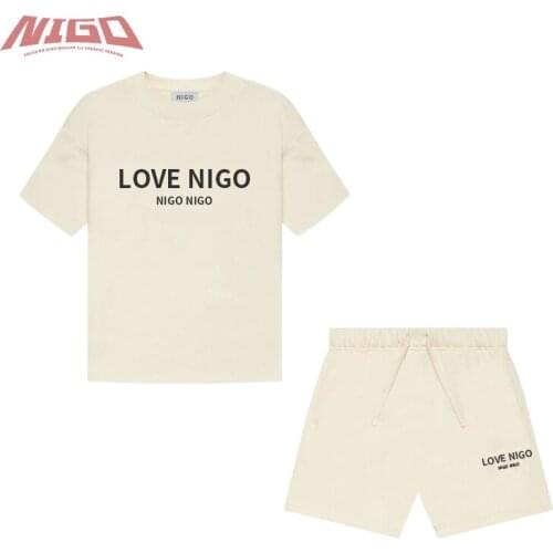 NIGO Printed Round Neck Loose Sweatshirt Suit #nigo32961