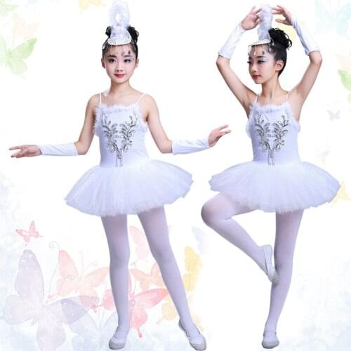 Professional White Swan Lake Ballet Tutu Costume Girls Children Ballerina Dress Kids Ballet Dress Dancewear Dance Dress For Girl