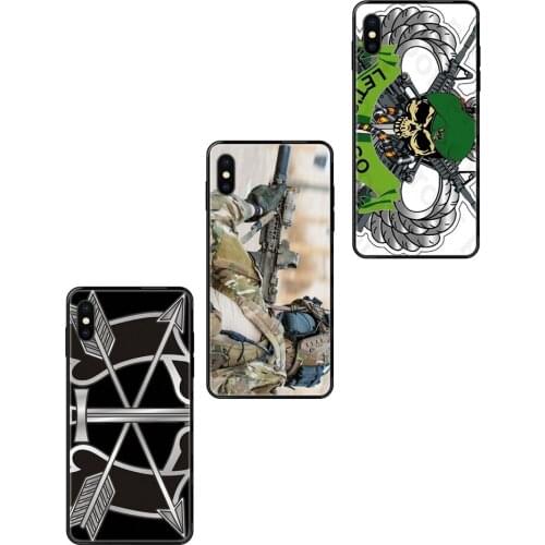 For Samsung Galaxy A5 A6 A7 A8 A10 A10S A20 A20S A20E A21S A30S A40 A50 A70 A71 A70E Us Army Special Forces Black Soft TPU New
