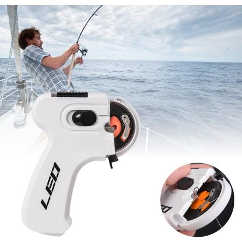 LEO Electric Hooking Device Line Automatic Multi-Function Hook Device Needle Knotter Fishing Accessories Fishing Line Winder
