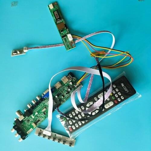 Kit For LP141WX3-TLPA/LP141WX3-TLQ1 1280X800 30pin TV VGA USB AV remote DVB-T 1 CCFL LCD Digital HDMI Panel Controller board