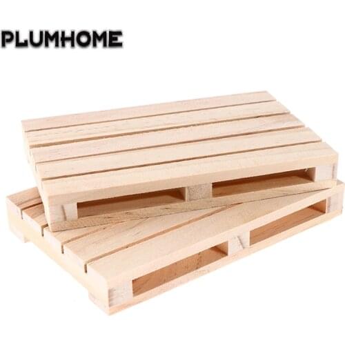 Hot Sale Mini Wooden Pallet Beverage Coasters For Hot And Cold Drinks Wood Pallet Pot Cushion Crafts Table Decoration