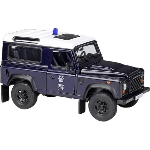 1:24 WELLY Land Rover Defender H.K Police Diecast Car