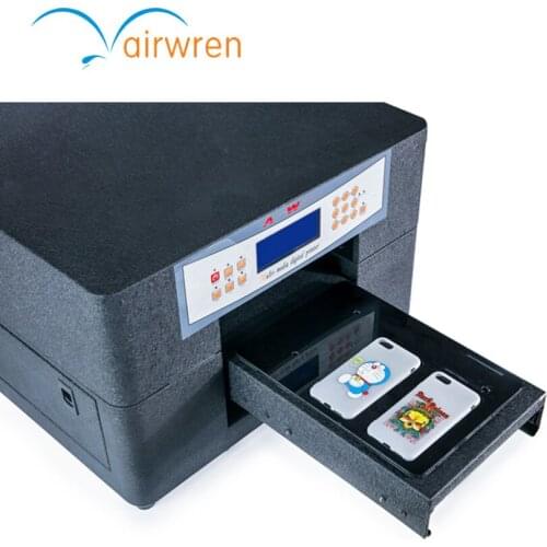 A4 Size 6 Color Digital Flatbed Multifunctional UV LED Printer for Phone Case USB Flash Disk Metal Glass Printing
