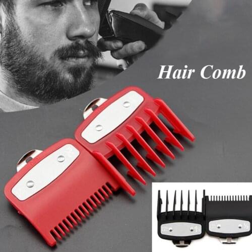 2pcs Professional 1.5mm/4.5mm Size Barber Hair Clipper Limit Comb Guide with Metal Clip Replacement Attachment Hair Trimmers