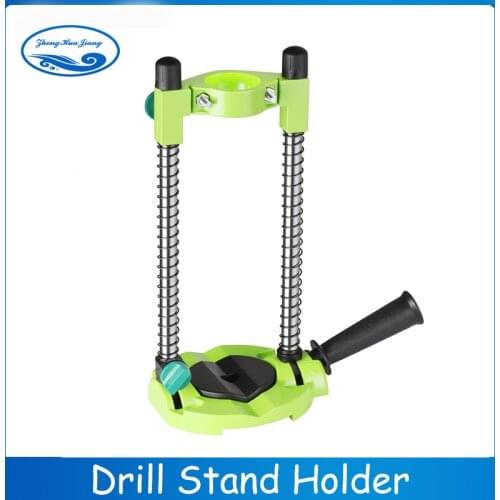 Precision Drill Guide Pipe Drill Holder Stand Drilling Guide with Adjustable Angle and Removeable Handle DIY tool