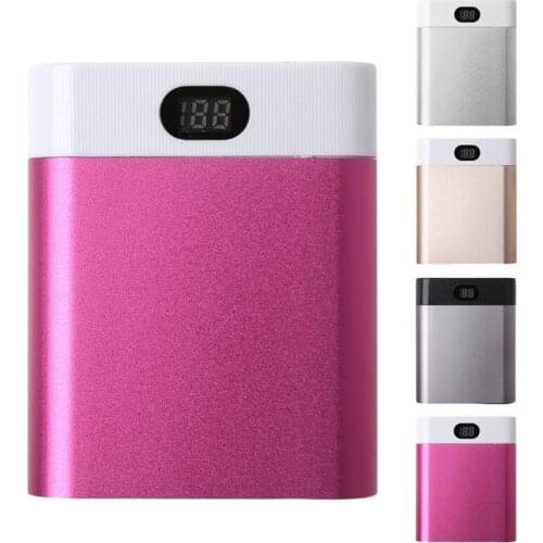 New Dual USB Ports 4x 18650 DIY Portable Battery Charger 5V/2A Holder LCD Display Power Bank Case Box