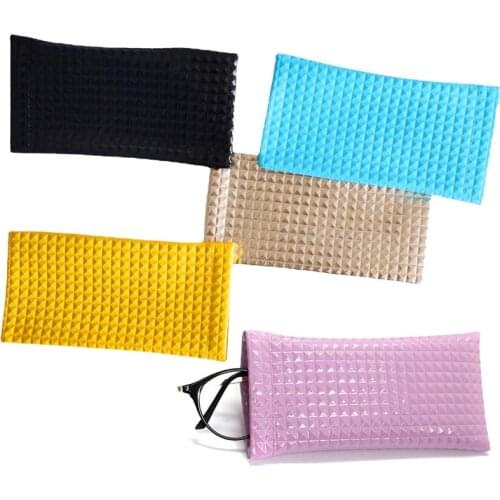 New Fashionable Sunglasses Bag Pu Leather Glass Case Pouch Mobile Phone Wallet Storege Case Portable Glasses Storege Case