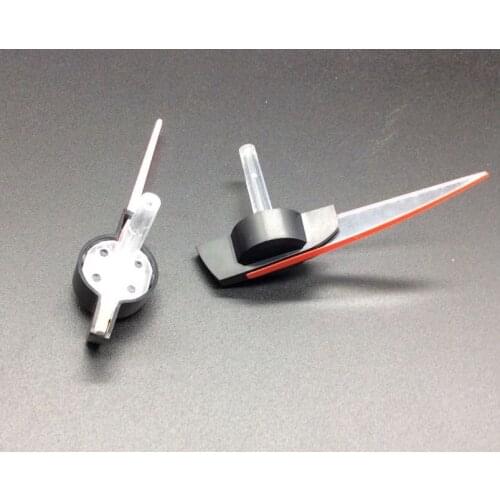 Hole 1mm 2pcs 45mm Car instrument meter pointer red plastic cluster