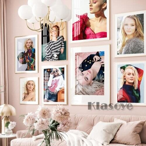 Zara Larsson Popular Music Singer Art Prints Poster Modern Star Portrait Canvas Painting Sexy Girl Wall Stickers Home Decor Gift