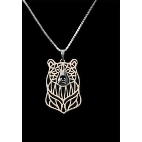 Drop shipping-Bear pendant Necklace