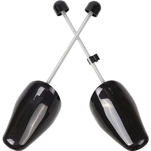 1 Pair Shoe Tree Shaper Adjustable Anti-corrosion PP Anti-wrinkle No Deformation Automatic Retractable Spring Shoe Tree for Men