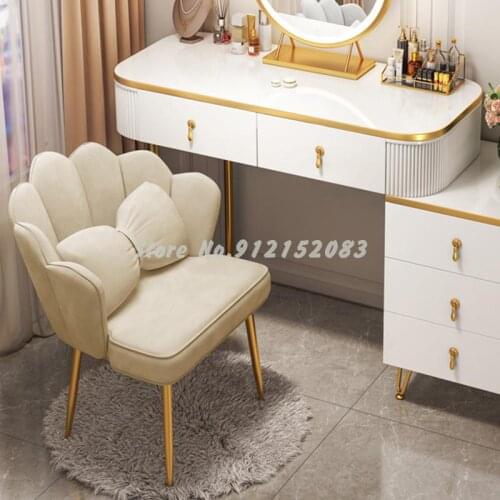 Light luxury makeup stool manicure makeup chair net red ins chair bedroom dressing table stool special backrest desk stool