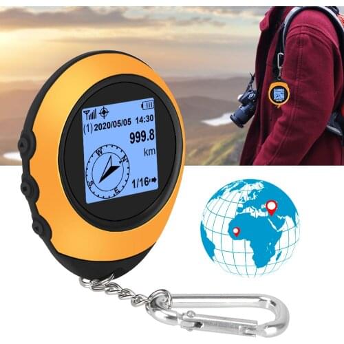 Compass Tracking Locator Recorder Device Mini GPS Navigation Handheld With Buckle GPS Positioner For Outdoor Sport Travel Hiking