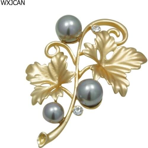 WXJCAN 7 styles plant brooch flower Novelty brooches for wedding bouquets