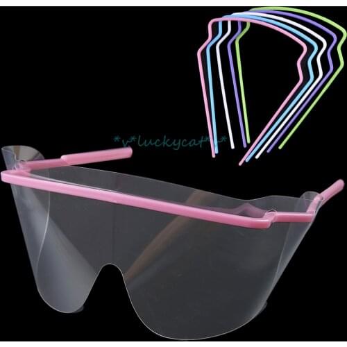 10 sets Dental Disposable Face Shield Glasses Eye Mask Anti-fog Mask Protective Plastic Cover Mask Dental Lab tools