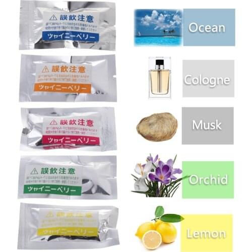 Auto Accessories car-styling Car Perfumes Refills original 5ml Solid Air Freshener Refill Flavoring Car Perfumes 2Pcs/set