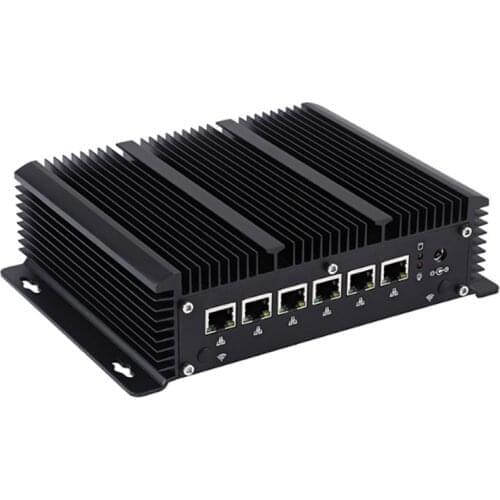 Firewall Router Mini PC Intel i5 7267U 6 LAN Core i3 7167U 2955U 3865U 2 RS232 COM 4G WiFi Pfsense Support AES-NI Windows 10 Pro