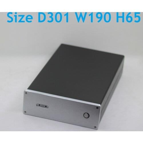 Size D301 W190 H65 All Aluminum DAC Case WA10 DIY Power Amplifier Chassis Decoder AMP Chassis