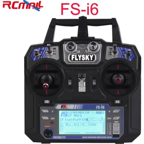 FlySky FS-i6 2.4G 6CH AFHDS RC Transmitter Remote Controller With FS-iA6 Receiver for Airplane Heli UAV Multicopter