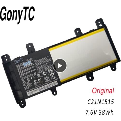 GONYTC C21N1515 Laptop Battery For ASUS VivoBook X756 X756UA X756UJ X756UX X756UB X756UQ X756UV X756UW 7.6V 38WH