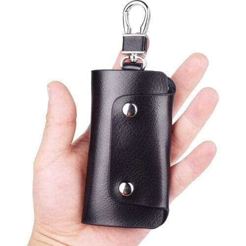 2020 Hot SaleKeychain Housekeeper Genuine Leather Hasp Key Holder Case Men Women Fashion Key Cover Wallet