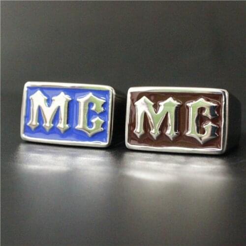 Size 7 to 15 New Arrival Colorful Motor Biker MC Ring 316L Stainless Steel Mens Women Cocktail Real Biker Ring